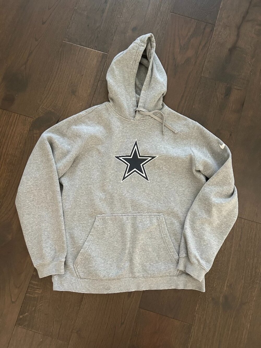 Nike Dallas Cowboys NFL gray Pullover Hoodie Sweatshirt Size Large